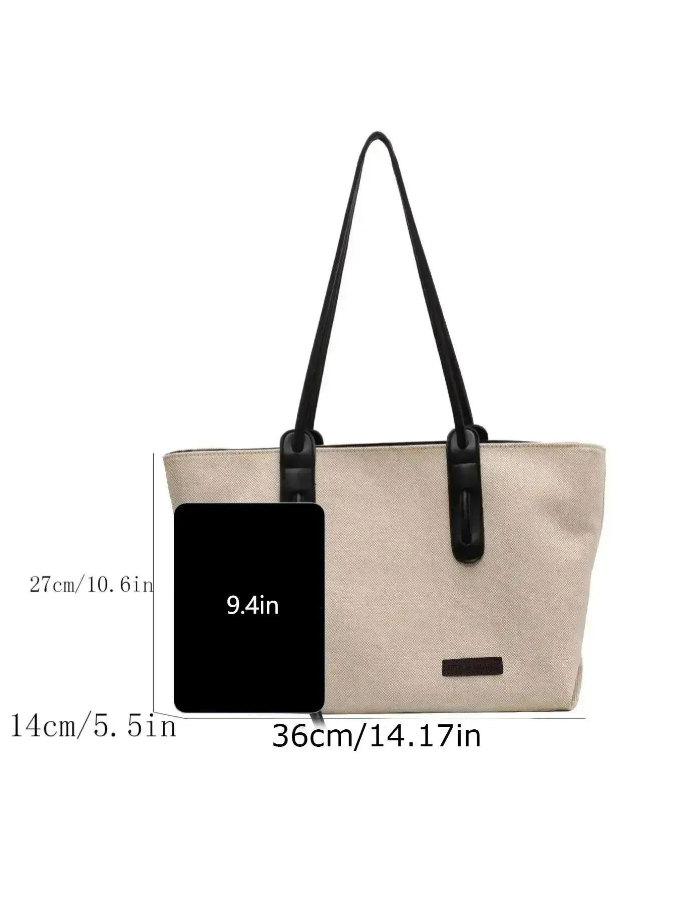 Women's Summer 2026 Elegant Large Capacity Tote Bag with Pockets Inside, Casual Trendy Handbag & Shoulder Bag, Tote Bag for Trip & Business, Ladies Purse, Stylish Tote Bag