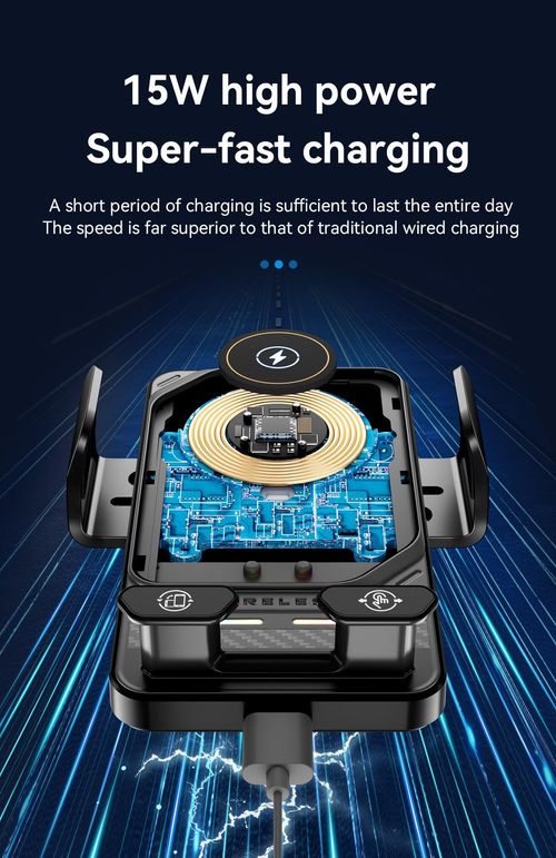 Wireless Car Charger Fast Rotatable Auto Clamping Car Charger Phone Holder fit iPhone Pro tags Smartphone Cellphone Charging Electronic magnetic 360 rotating Lightning Bracket