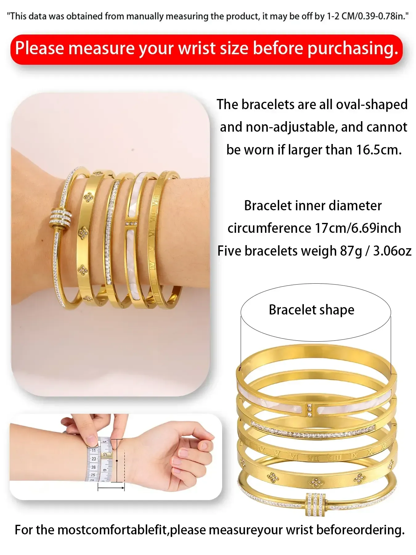 Elegant Fashion Bangle Bracelet Set, Stainless Steel Jewelry for Party, Daily Clothing Decor, Trendy Stack Bangle, Trendy All-match & Exquisite Jewelry for Birthday Gift, Bangles Bracelets Set