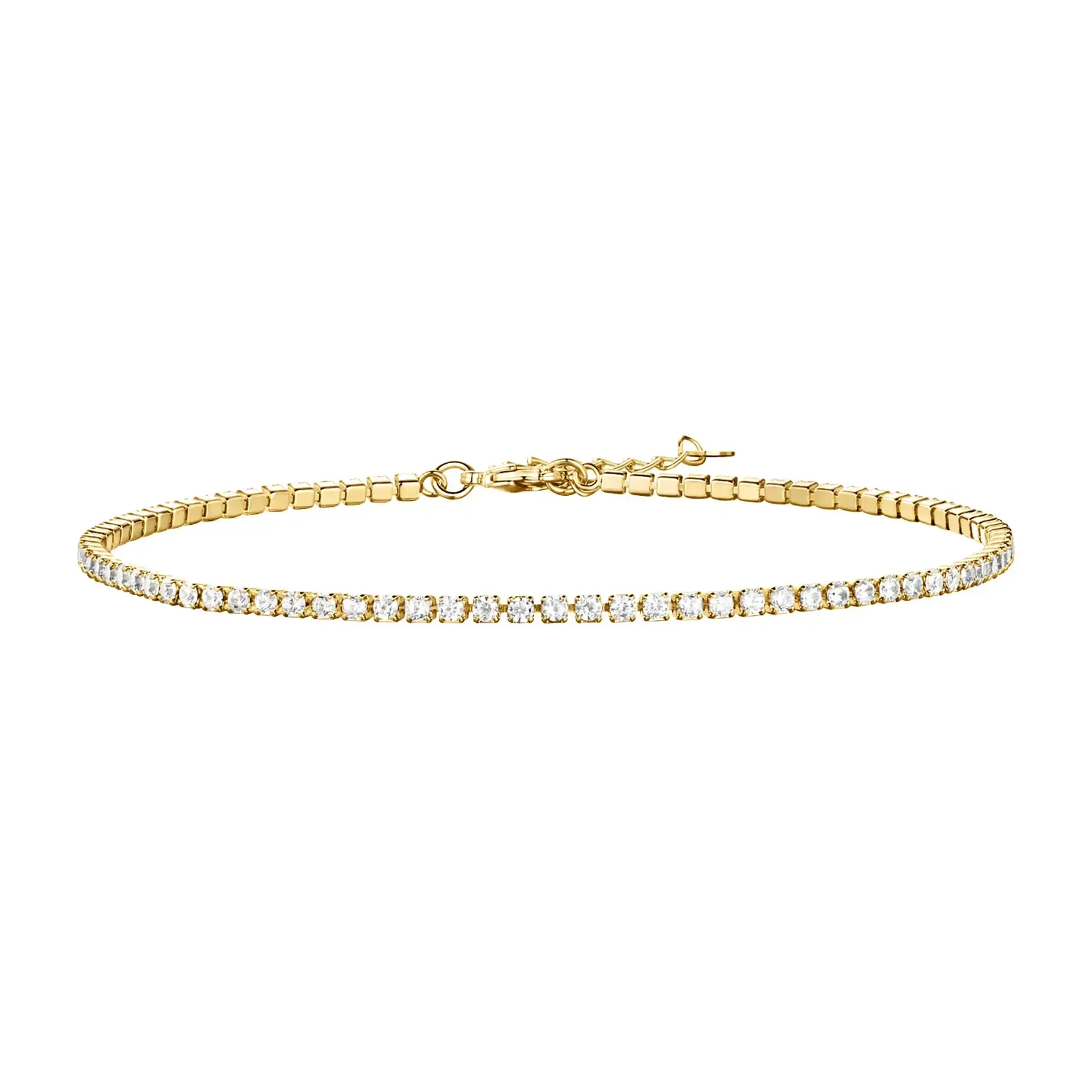 14K Gold Plated Anklets for Women - Tennis, Beaded, Station Ankle Bracelet - Summer Anklet Jewelry