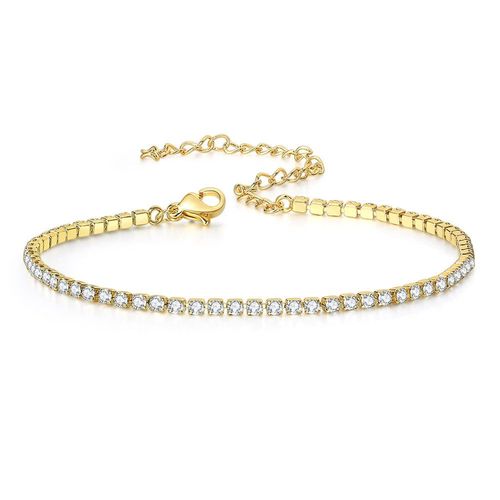 14K Gold Plated Anklets for Women - Tennis, Beaded, Station Ankle Bracelet - Summer Anklet Jewelry