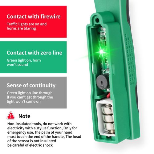 SEESE 8 in 1 Wire Stripper Twister for Cutting and Pulling Wires, Voltage Tester Pliers,Cable Scissors, 12V to 250V Live,Null,Hot Wire Judgment AC DC, Audible and Flashing LED Alarms