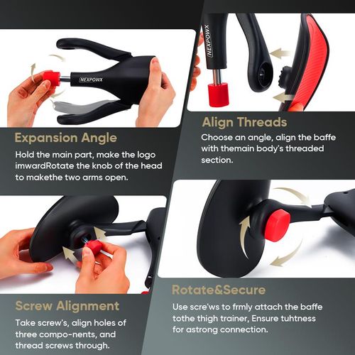 Kegel Exercise Equipment, Pelvic Floor Trainer, Thigh Trainer, Leg Exercise Equipment, Home Fitness Equipment, Suitable for Men and Women, Gift for Him & Her