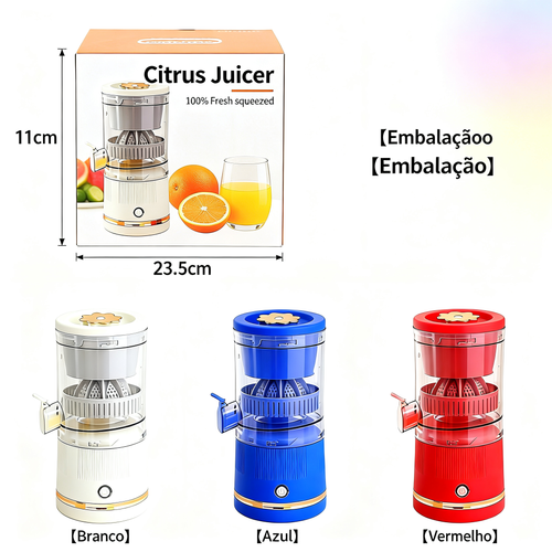Espremedor de Sumo Elétrico 🔸 Portátil Recarregável por USB 🔸 Multifuncional para Uso Doméstico 🔸 Copo Espremedor de Frutas 🔸 Ideal para Sumo de Laranja 🔸 Espremedor Original com Separação de Sumo e Resíduo