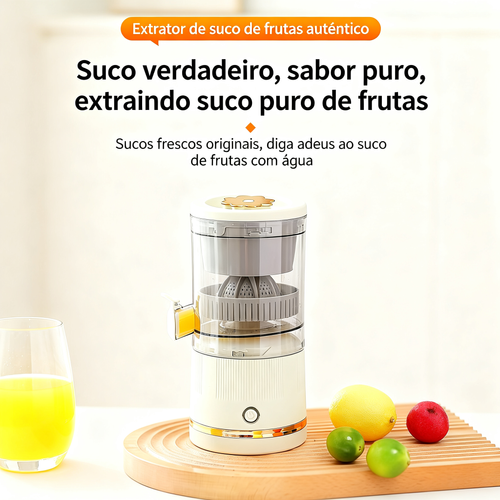 Espremedor de Sumo Elétrico 🔸 Portátil Recarregável por USB 🔸 Multifuncional para Uso Doméstico 🔸 Copo Espremedor de Frutas 🔸 Ideal para Sumo de Laranja 🔸 Espremedor Original com Separação de Sumo e Resíduo