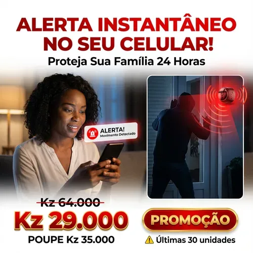⚠️ Proteja o que é seu – Luanda 🇦🇴 📸 Câmara A9 HD Grande Angular 👀 Ângulo amplo sem pontos cegos 🌙 Visão noturna clara 🏡 Interior & Exterior 🔒 Antirroubo 24 horas