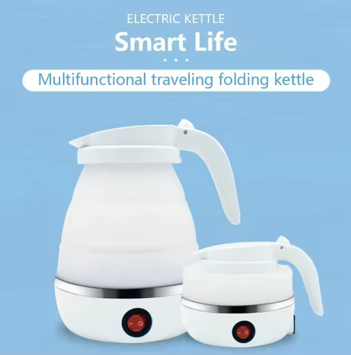 Mini folding kettle Silicone electric kettle Portable small outdoor travel kettle retractable electric kettle