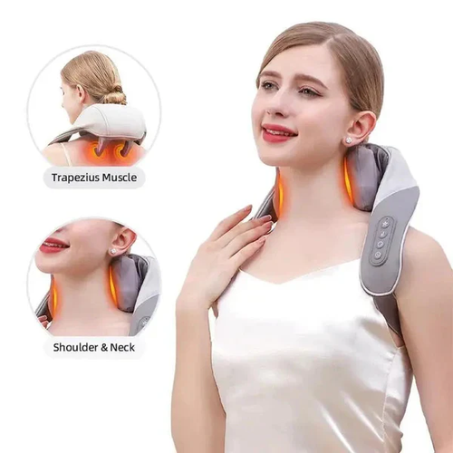 Trapezius massager Intelligent kneading simulation human massage shawl home automatic hot compress shoulder and neck massager