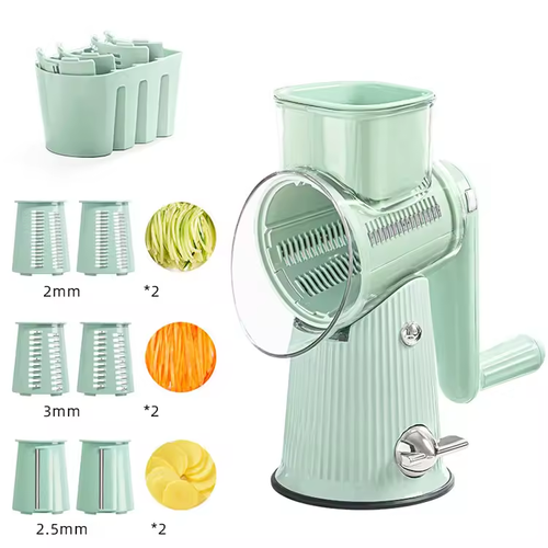 Household hand rock tube vegetable cutting artifact multi-functional potato radish grating slicer