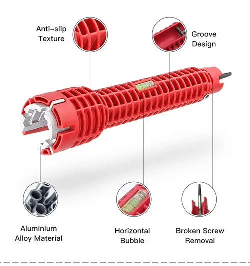 Multi-functional sink wrench New 8-in-1 water pipe faucet installation tool