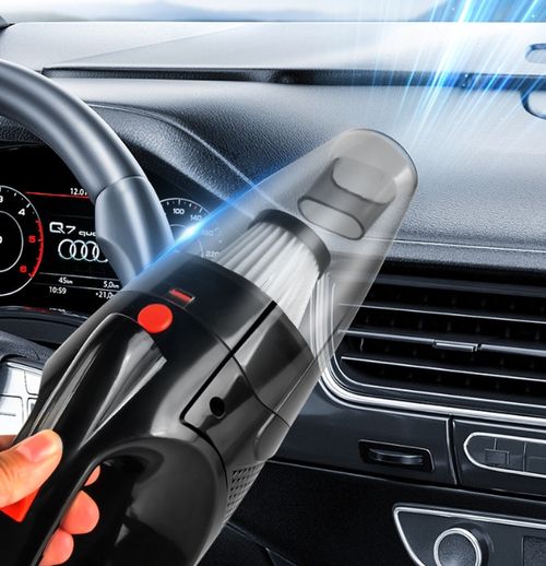 Car vacuum cleaner LED lighting dry and wet dual-use high-power wireless lithium battery charging handheld vacuum cleaner