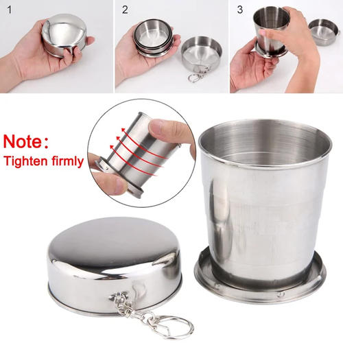 Stainless Steel Folding Cup