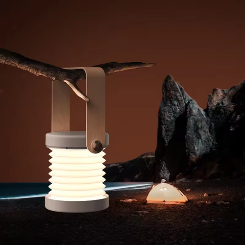 Collapsible LED table lamp Portable USB outdoor camping creative light