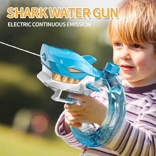 Shark electric water gun Children's toy water gun large capacity summer water play automatic continuous discharge water gun