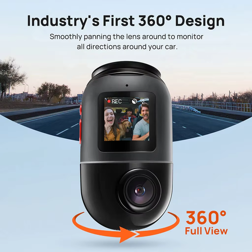 70mai Dash Cam Omni X200 360 Full View Built-in GPS ADAS 70mai Car DVR X200 Camera 24H Parking Monitor eMMC Storage AI Motion