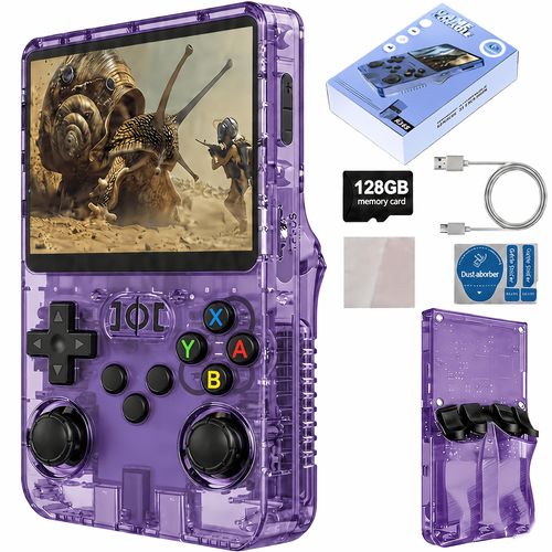 R36S Retro Gaming Console with Dual Joysticks