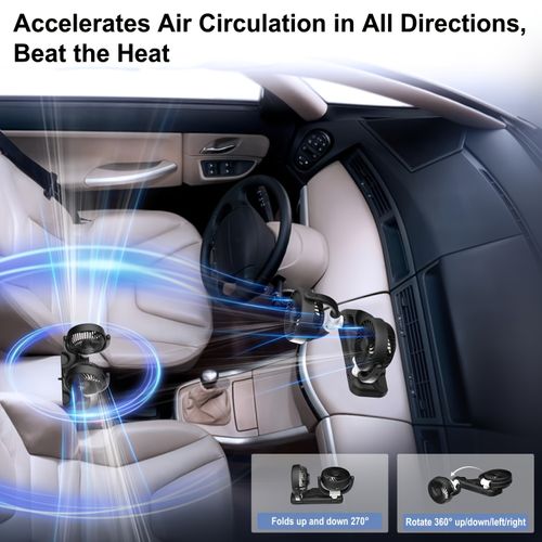 Car USB Charging Fan