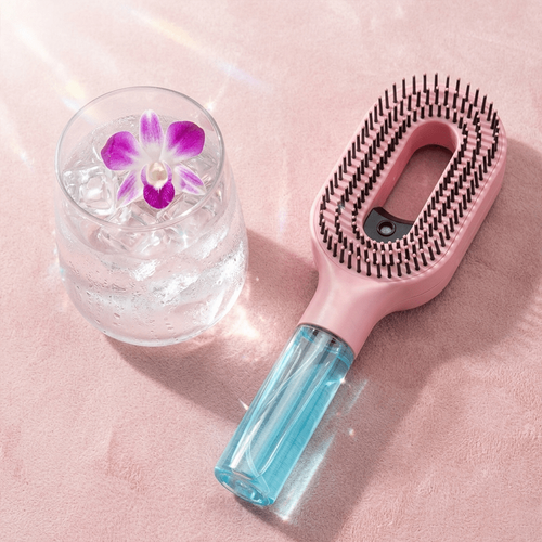 Spray comb with water tank