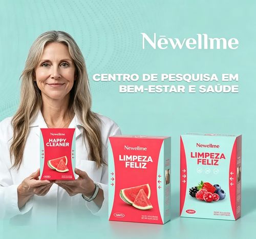 Newellme Happy Cleanse - Superalimento em Pó-Probióticos-Enzimas Digestivas-Moringa - Promove a saúde intestinal - Reforça a imunidade