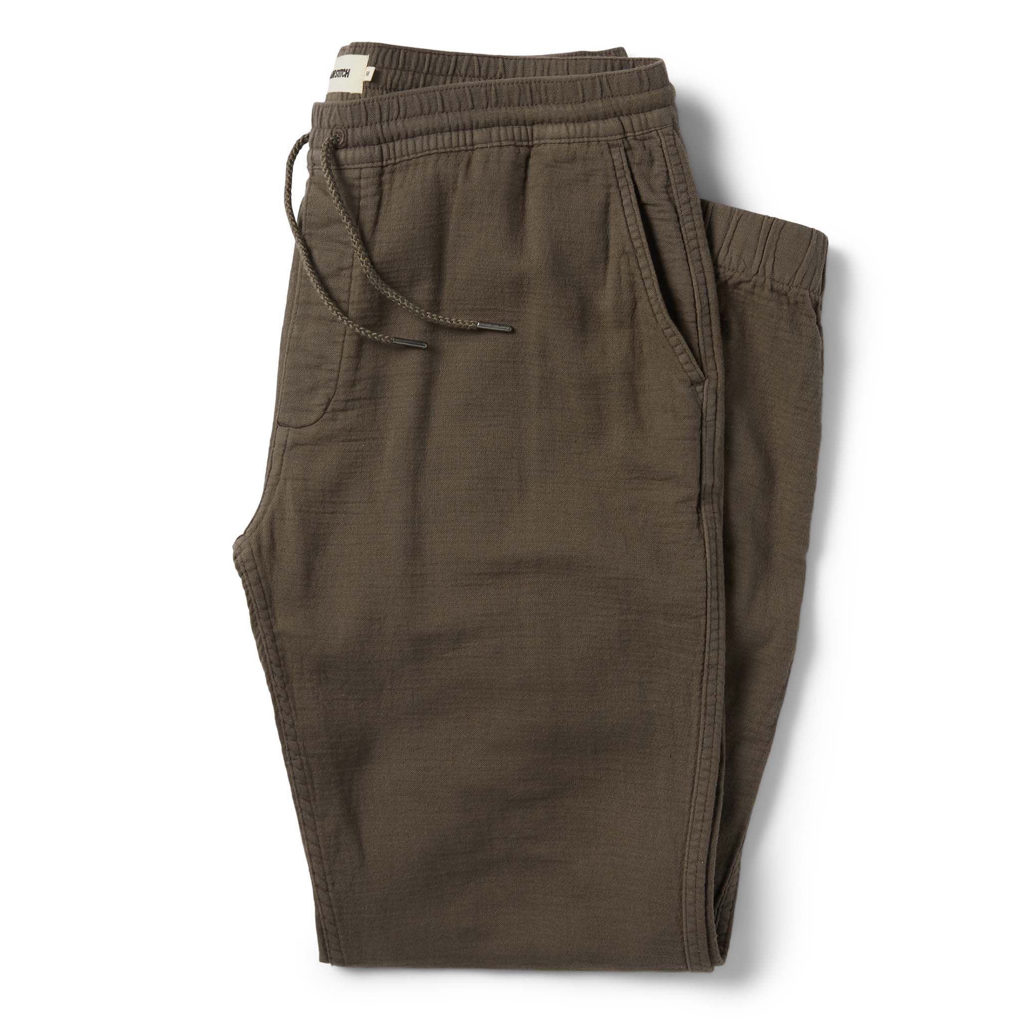 Sswnw Apres Pant in Walnut Double Cloth