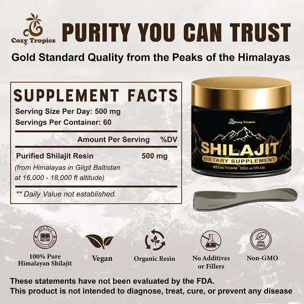 Pure Himalayan Shilajit Resin – 85+ Minerals for Daily Energy & Vitality in Ghana