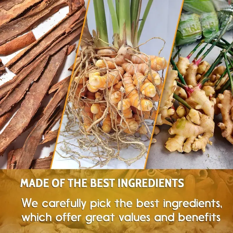 Turmeric Ginger Cinnamon Tea, 100% Natural, Anti-Inflammatea. Eco-conscious Tea Bags. Turmeric Ginger Herbal Tea. No Sugar, No Caffeine, No Gluten, Vegan. antiinflamma tea, looseleaf tea Beverage anti in flama tea ginger caffeine free