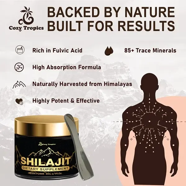 Pure Himalayan Shilajit Resin – 85+ Minerals for Daily Energy & Vitality in Ghana