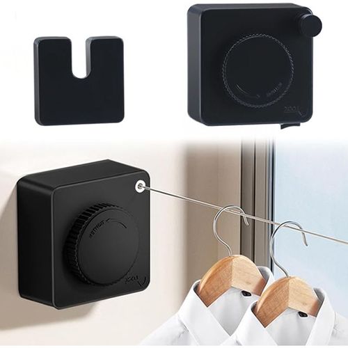 Wall-Mounted Retractable Clothesline