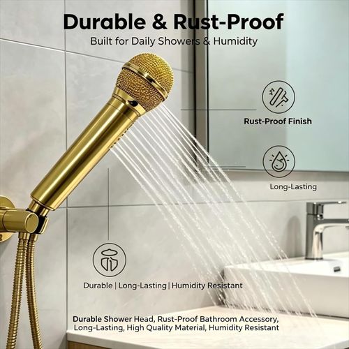 Microphone-Shaped Creative Showerhead