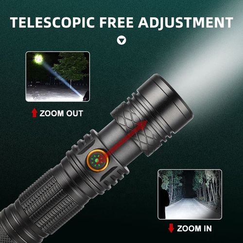 High Lumen Portable LED Flashlight IP44 Waterproof