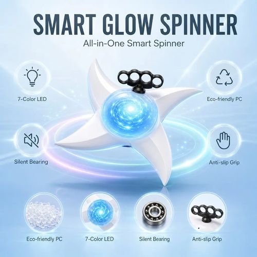 Spinning Light-Up Rasengan Wind Blade Shuriken Cosplay Prop