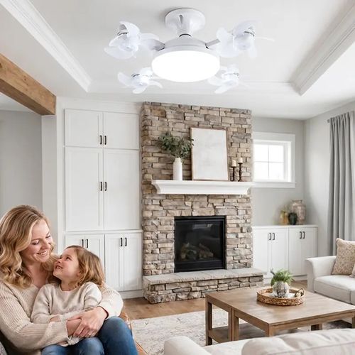 Foldable LED Ceiling Fan with Light