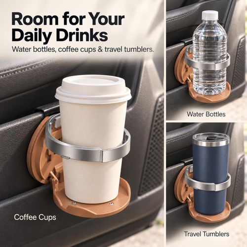 Foldable Cup Holder for Car Doors