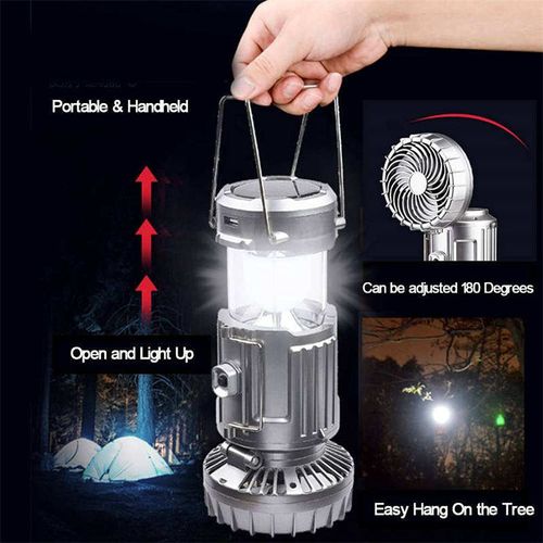 Solar-Powered Fan Light