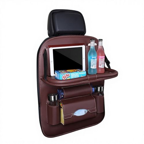 New Arrival Pu Leather Car Seat Back Organizer for Universal Cars