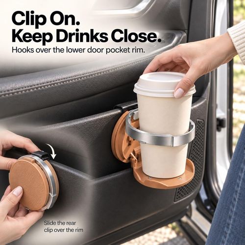 Foldable Cup Holder for Car Doors