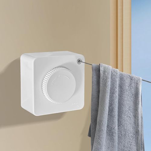 Wall-Mounted Retractable Clothesline