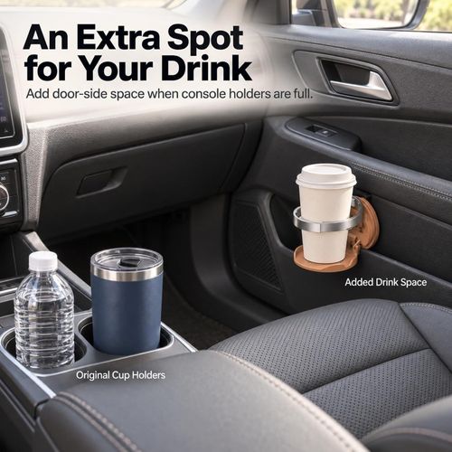 Foldable Cup Holder for Car Doors