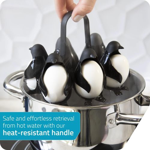 Creative Penguin Egg Cooker Household Egg Mold Holder Cute Rack for Kitchen Gadgets Egg Storage Box Egg Tools