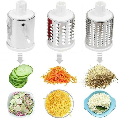 Stainless Steel Rotary Grater & Potato Slicer Manual Mandoline Knife for Cheese & Vegetables Kitchen Accessories Tool