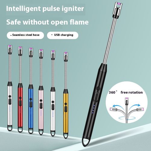 2025 Outdoor Smoke Accessories Rechargeable Flameless USB Candle Lighting Multi-Function Electric Arc Lighter Plasma Lighter