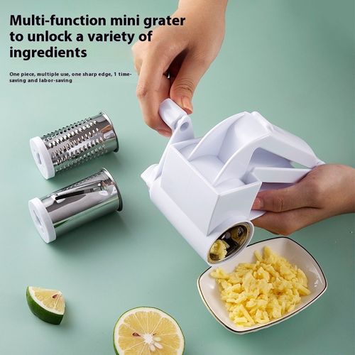 New Arrival 3-in-1 Manual Rotary Cheese Grater Multi-Functional Fruit  Vegetable ShredderSlicerGrater with Handle