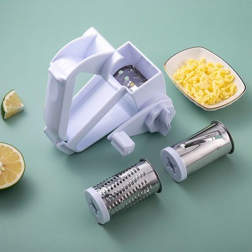 New Arrival 3-in-1 Manual Rotary Cheese Grater Multi-Functional Fruit  Vegetable ShredderSlicerGrater with Handle