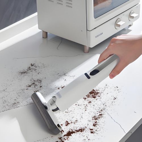 One-Button Mini Folding Small Mop Easy to Use New Type for Kitchen Bathroom Household Cleaning round Sponge Head