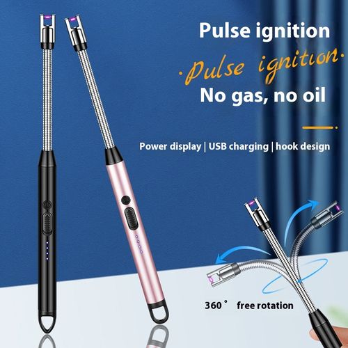 2025 Outdoor Smoke Accessories Rechargeable Flameless USB Candle Lighting Multi-Function Electric Arc Lighter Plasma Lighter