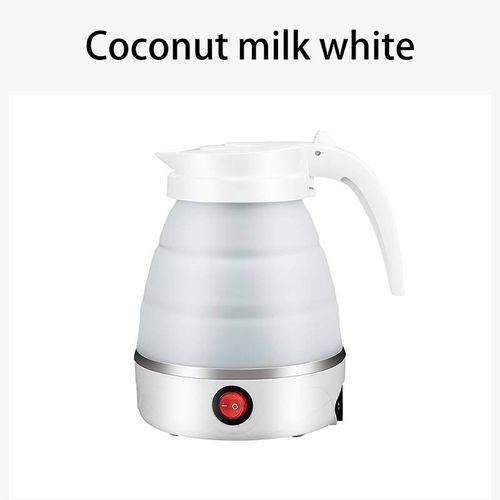 Foldable Portable Electric Water Kettle, Silicone and SUS 304, One-touch Water Boiling, Adjustable Temperature, Various Colors
