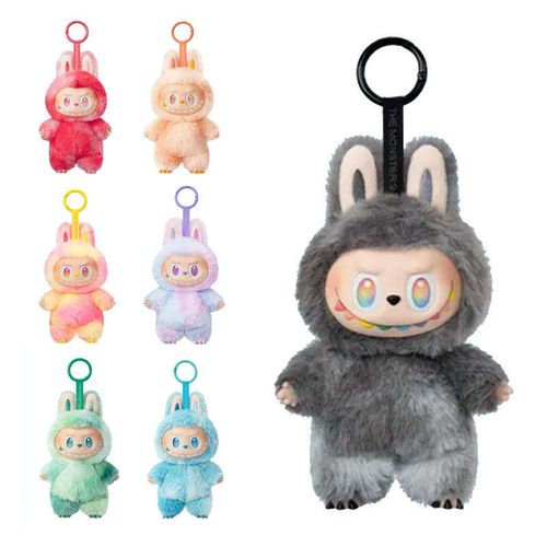 Labubu Original High Quality Macaron Blind Box Plush Toys Plastic Monster Keychain and Doll Labubus La Bubu