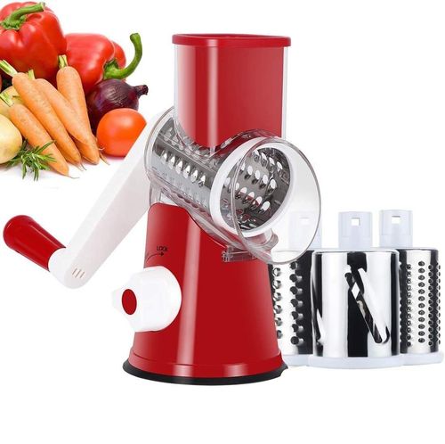 Stainless Steel Rotary Grater & Potato Slicer Manual Mandoline Knife for Cheese & Vegetables Kitchen Accessories Tool