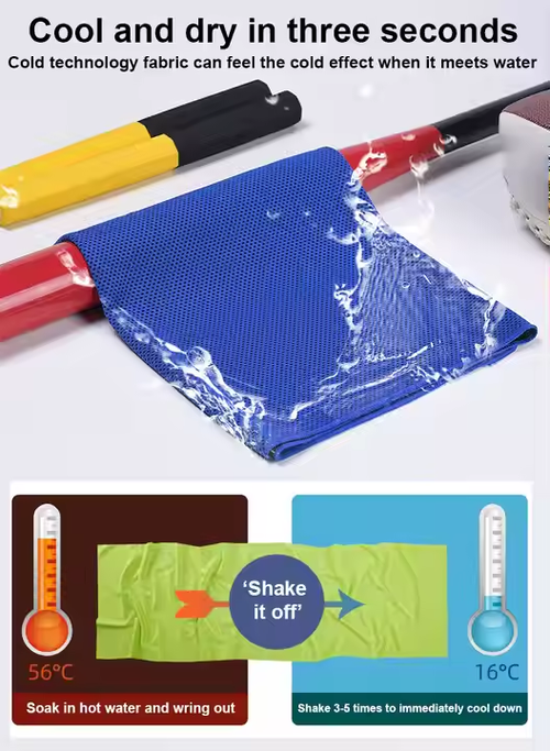 Keeps Body Temperature Lower Summer Cool Sports Towel Artifact Outdoor Sport Magic Travel Silicone Bag Ice Cooling Towel