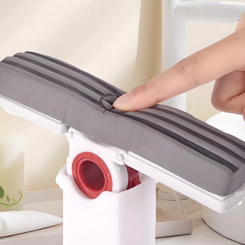 One-Button Mini Folding Small Mop Easy to Use New Type for Kitchen Bathroom Household Cleaning round Sponge Head